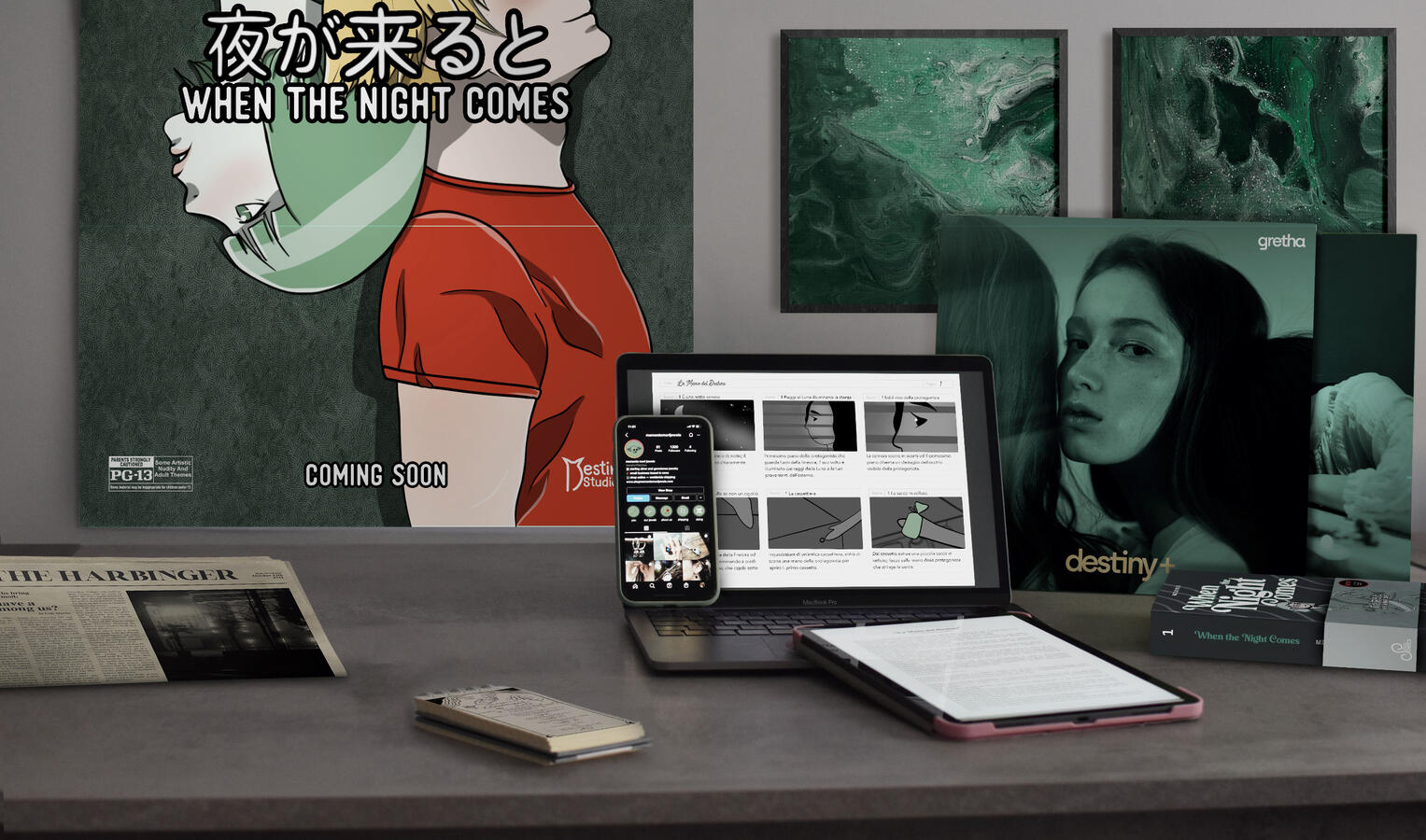 mock-up of all transformations