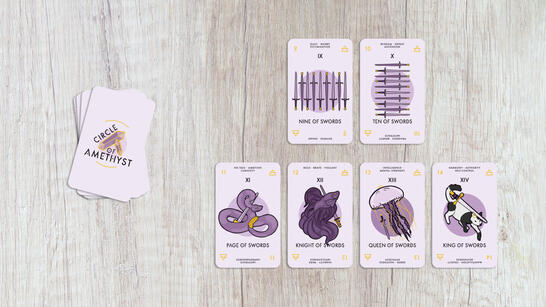 minor arcana: swords (9-14)